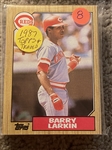1987 TOPPS  REDS TEAM SET and TRADED SET  with 3 ROSE ++ LARKIN  ROOKIE, ERIC DAVIS LOADED