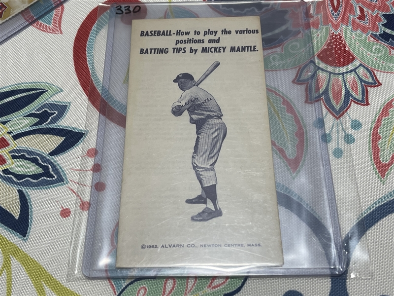 Batting Tips by MICKEY MANTLE BOOKLET