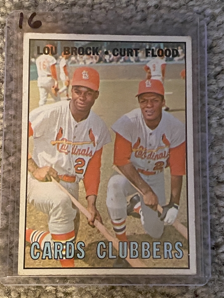 1967 TOPPS BROCK / CURT FLOOD #63
