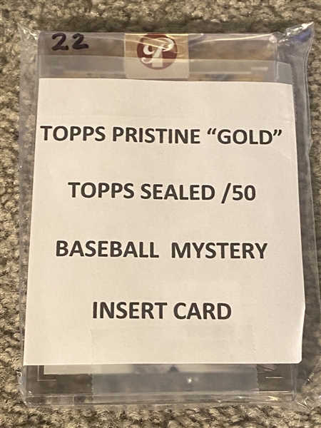 TOPPS PRISTINE GOLD SEALED BASEBALL MYSTERY CARD ONLY 50 ea MADE 