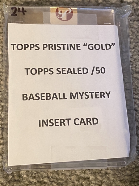 TOPPS PRISTINE GOLD SEALED BASEBALL MYSTERY CARD ONLY 50 ea MADE 