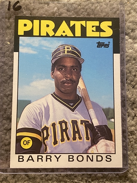 BARRY BONDS 1986 TOPPS ROOKIE CARD RARE TOPPS TRADED from 1986 TOPPS TRADED SET 