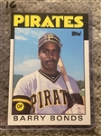BARRY BONDS 1986 TOPPS ROOKIE CARD RARE TOPPS TRADED from 1986 TOPPS TRADED SET 