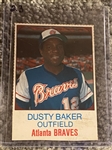 NICE 1975 HOSTESS NICE JOB OF CUTTING OUT .... #117 DUSTY BAKER 